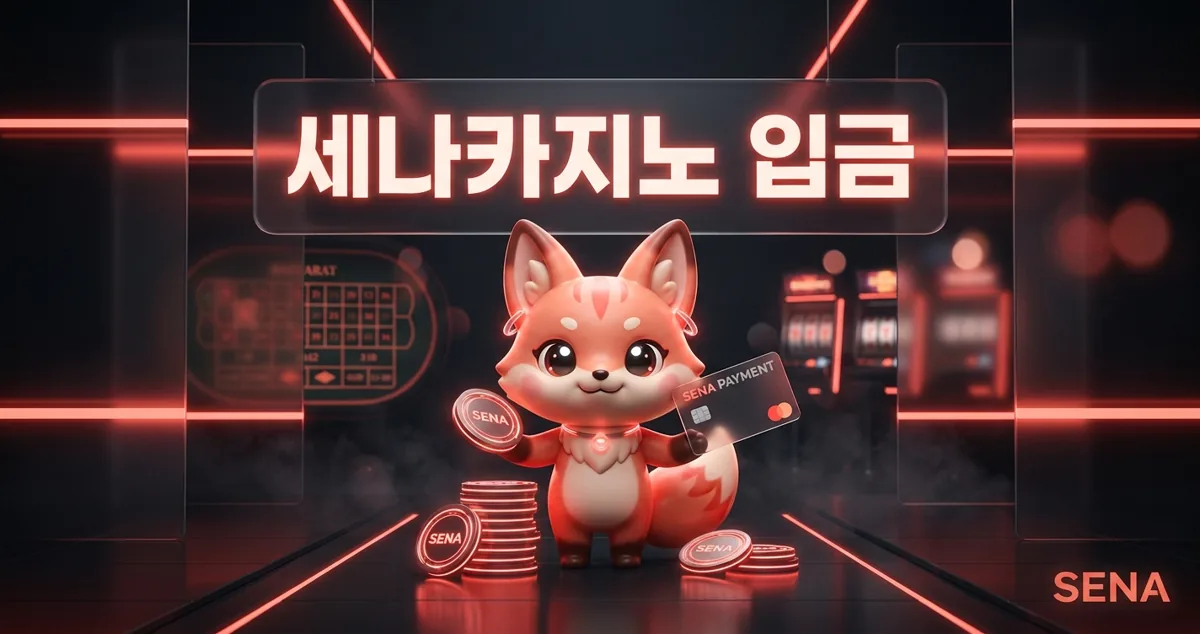 세나카지노 입금 방법과 결제 수단