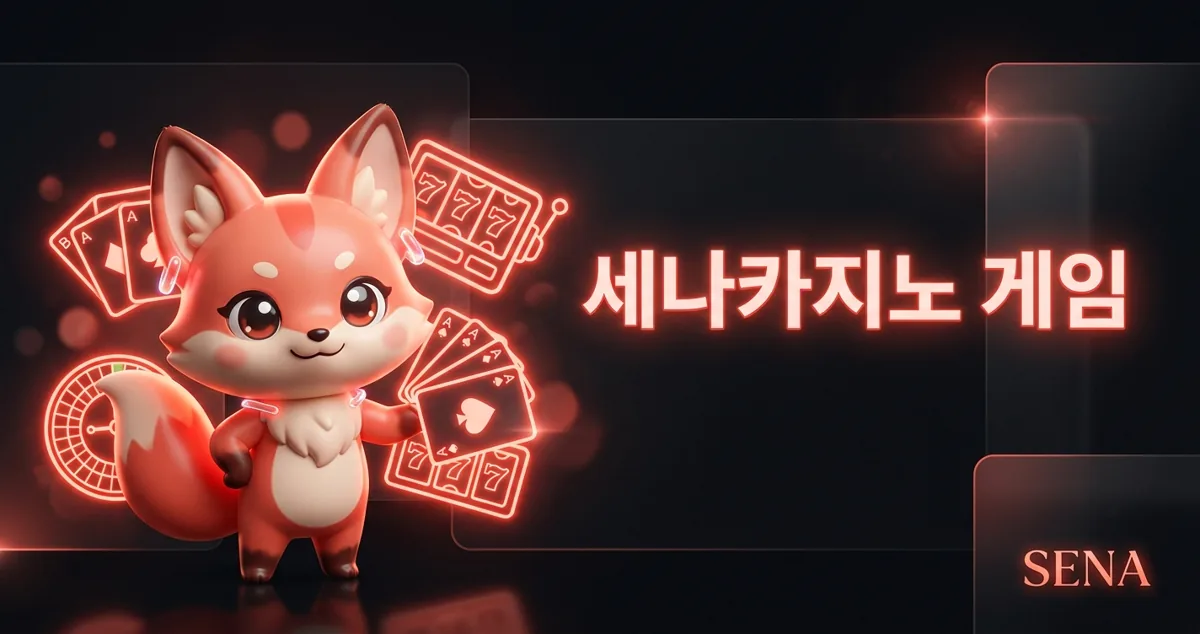 세나카지노 게임 종류와 이용