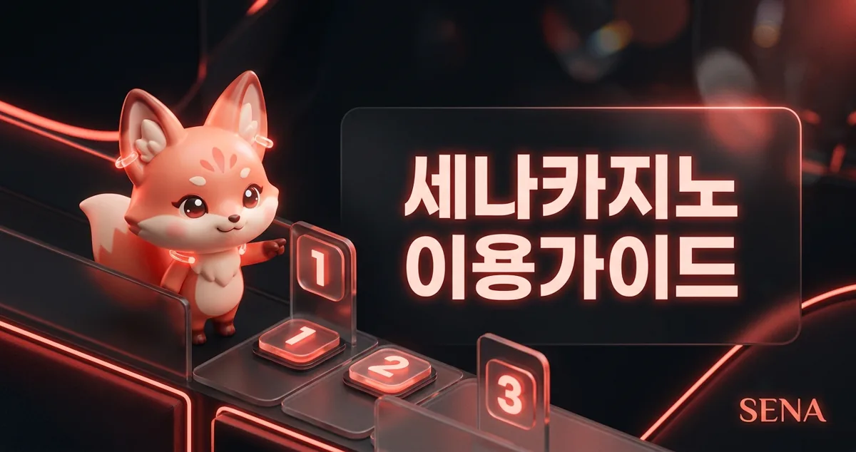세나카지노 가입·입출금 이용 순서