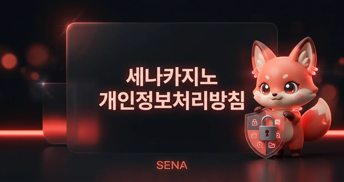 세나카지노 개인정보처리방침