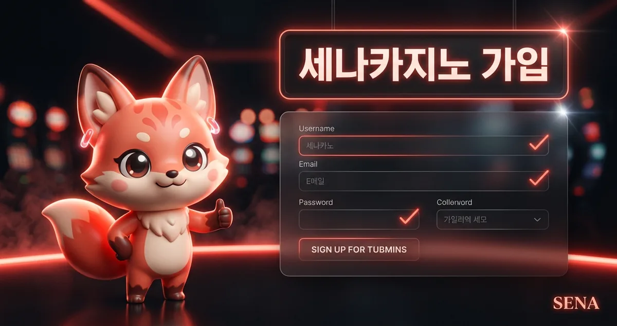 세나카지노 가입 절차와 본인 확인