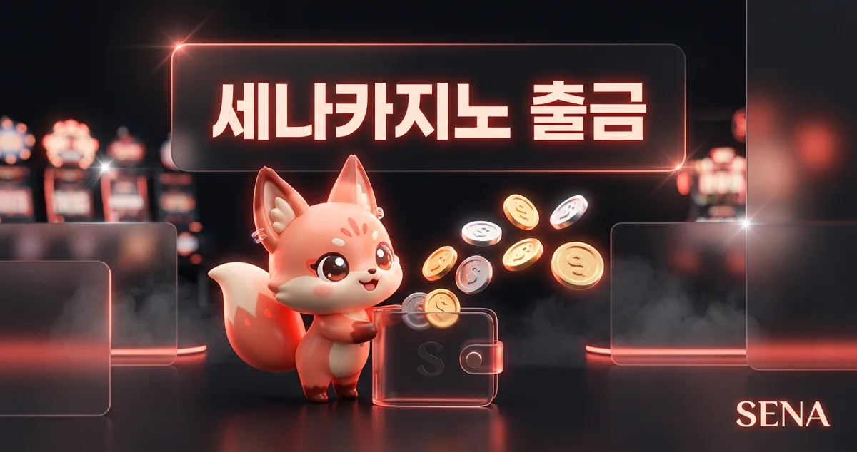 세나카지노 출금 방법과 처리 시간