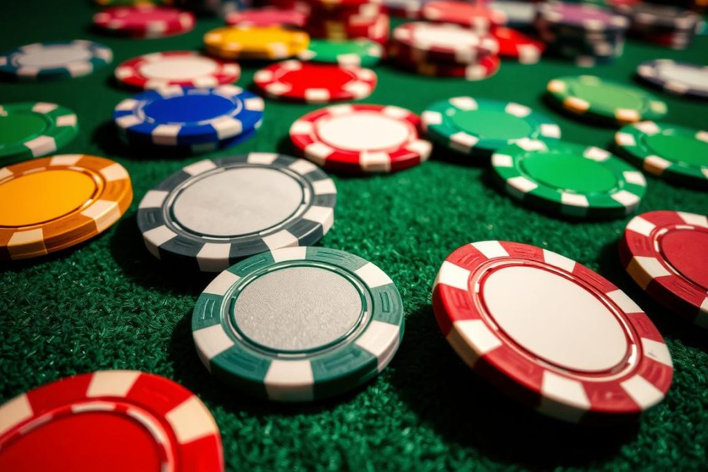 카지노 용어 - 다양한 색상의 카지노 칩 카지노 용어 - 다양한 색상의 카지노 칩
